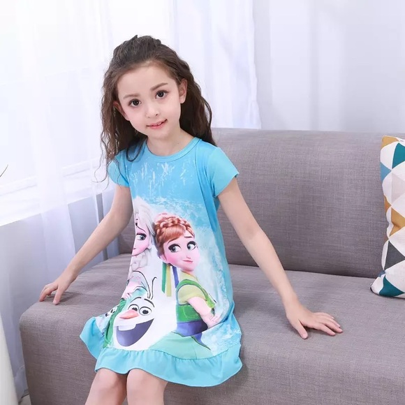 Princess Anna Elsa Frozen Dress - Picture 1 of 3